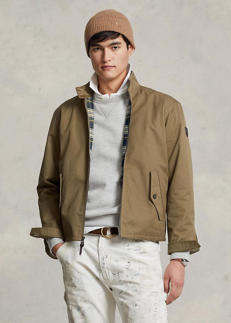 ポロ ラルフ ローレン ジャケット メンズ オリーブ コットン Twill ZHGTM8561